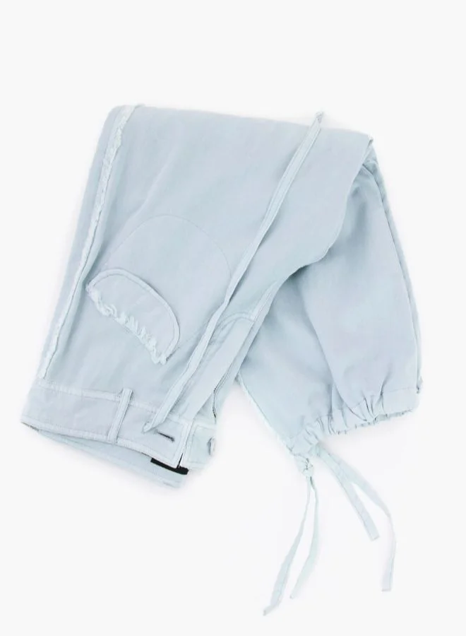 DESIGUAL Blue Cargo pants with pockets for Women | Best Price UAE